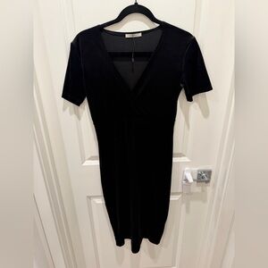 Zara Trafaluc Velvet Midi Dress
